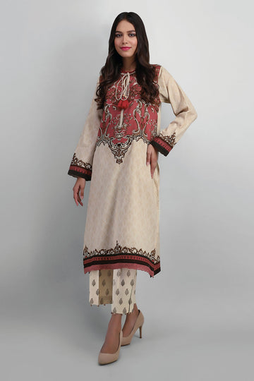 I21307 Brown Khaadi Autumn Collection 2021